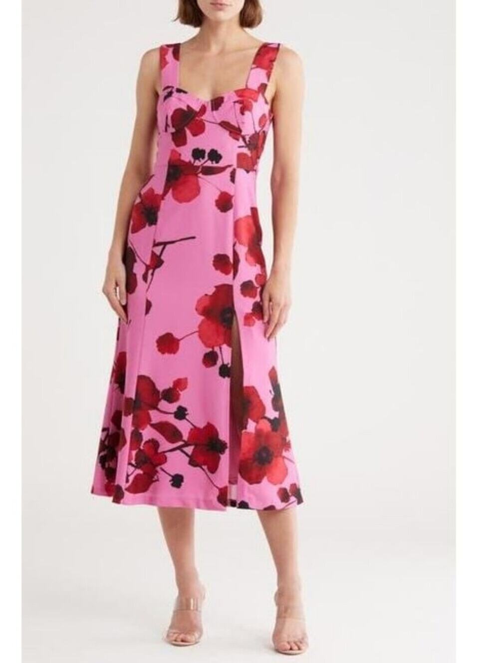 Hutch Bustier Midi Dress – NWOT – Pink Raspberry – Size 8